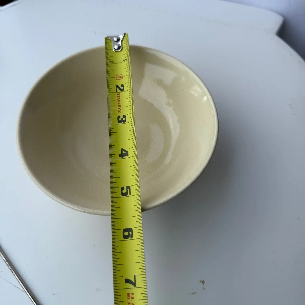 Japanese Ceramic Bowl Crackle Glaze Floral Gold Accent 6 Inch Artisan Pottery B-